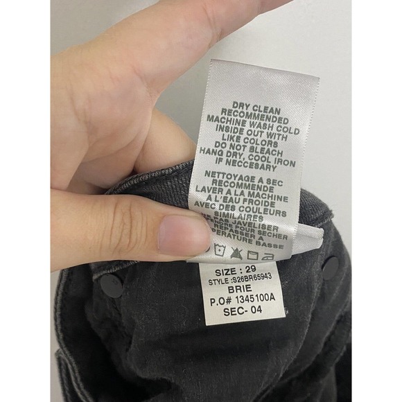 Joes Jeans Flawless The Vixen Ankle Skinny Addie Faded Black Distressed Sz 29 - Picture 6 of 7